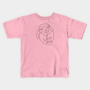 I love you doggy Kids T-Shirt